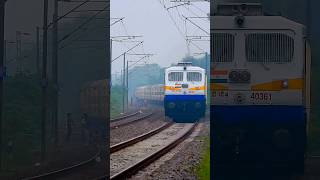 WDP 4 40361 crossing train wcr railway wdp4 trending shorts [upl. by Yasnyl]