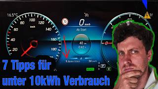 EAuto Spritspar Tipps für unter 10kWh Verbrauch  physikalische Theorie [upl. by Mommy380]