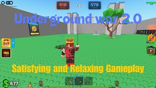 Roblox Underground War 20 Pro  Satisfying Gameplay [upl. by Lawlor185]