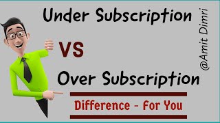 Difference between Undersubscription and Oversubscription New  By Amit Dimri  Updated [upl. by Simmonds182]