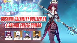 Rosaria Queen of Polearms Calamity Queller R1 amp Shenhe Freeze Combo Team Showcase [upl. by Moya]