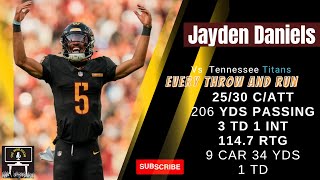 Jayden Daniels every throw and run  Washington Commanders vs Dallas Cowboys  week 12 [upl. by Sama]