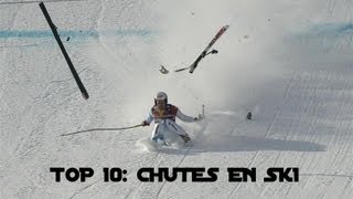 TOP 10 CHUTES EN SKI [upl. by Meerek260]