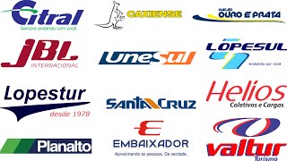 TOP 30 EMPRESAS DE ÔNIBUS RODOVIÁRIO DO RIO GRANDE DO SUL [upl. by Eilyac]