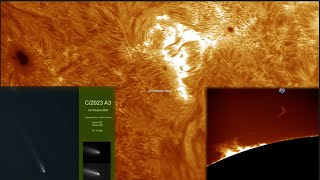 Sol 23 Octubre 2024 Cometa 2023 A3 [upl. by Dorrej]