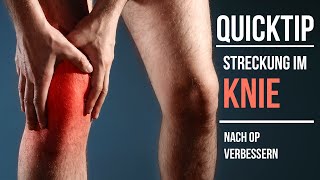 Kniestreckung verbessern  Nach Operation oder Verletzung  Quicktip [upl. by Ennairej]