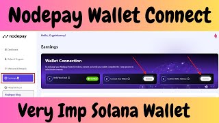 Nodepay Airdrop Update  Connect Your Solana Wallet  UrduHindi BestEarningTips 101 [upl. by Leahcimal96]