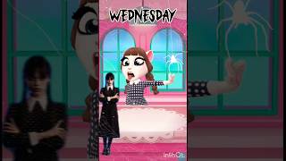 Wednesday🖤 vs enid💖mytalkingangela2wednesdayenideditcosplayfypyoutubeshortsgamingscarykill [upl. by Jamima784]