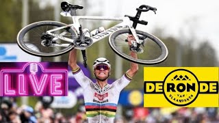 Van Der Poel cala il tris al Giro delle Fiandre  LIVE REACTION Giro delle Fiandre 2024 [upl. by Pallaten967]