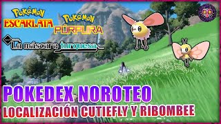 Pokemon Escarlata y Púrpura La Máscara Turquesa  Localización de Cutiefly y Ribombee [upl. by Mattah306]