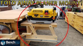 Fold Away Planer Stand with dust collection  EP12 [upl. by Ffilc]