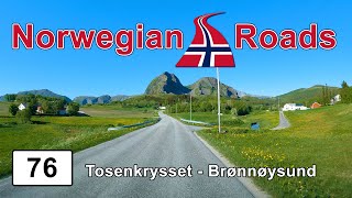 Driving Fv76 Tosenkrysset  Brønnøysund  Norwegian Roads 4K UHD [upl. by Aneekas360]