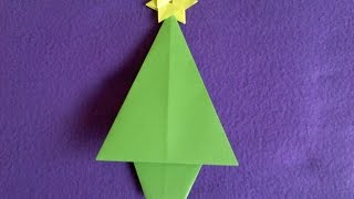 Árbol navidad Papiroflexia fácil Origami christmas [upl. by Raimund]