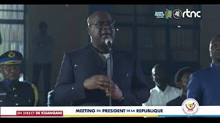 EN MEETING A KISANGANI FÉLIX TSHISEKEDI ÉVOQUE LE CHANGEMENT DE LA CONSTITUTION [upl. by Anerec]