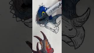 Drawing ceratopsian 4 art dinosaurart furry jurassicworld idk dinosaurdrawing drawing [upl. by Annod390]