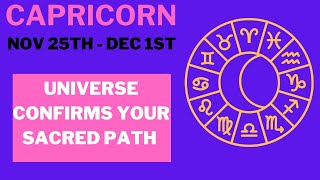 CAPRICORN Weekly Horoscope The FOUNDATION Youve Been Building is About to BLOOM  Nov 25Dec 1st [upl. by Jerrilyn544]