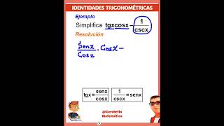 ✅Ejemplos de Identidades Trigonométricas trigonometria trigonometry [upl. by Idonah]