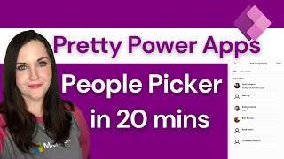 How to Build a Pretty Power Apps People Picker with Office365 Users [upl. by Ybbed143]