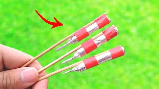 How To Make A Match Rocket At Home  DIY Fire Cracker Using Matches  Will It Fly [upl. by Simpson]