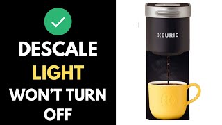 Keurig Descale Light Wont Turn Off  How To Fix  Full Guide 2024 [upl. by Vitkun237]