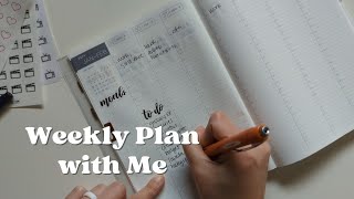 weekly plan with me  Hobonichi cousin  minimal planner  minimalist planner  Nicole Makes Plans [upl. by Townie663]