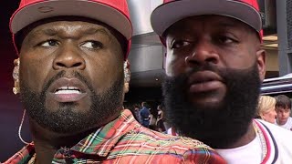 RICK ROSS TAUNTS 50 CENT OVER BMF EARNINGS TELL HIM I SAID CONGRATULATIONS [upl. by Isdnyl]