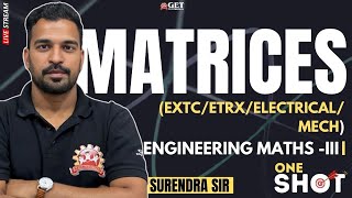 MATHS 3  MATRICES  ONE SHOTLMRMAHAREVISION  SURENDRA SIR [upl. by Ynoble]