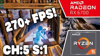 Fortnite Performance Mode CH5 S1  Ryzen 5 5600 amp RX 6700  Low meshes [upl. by Eidok]