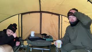 Fishingforcarp Freezing temperatures at Ladywood lakes small lake [upl. by Peggi]