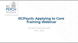 Applying To CT1 Webinar  7 November 2024 [upl. by Edasalof]