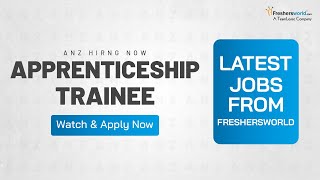 ANZ Hiring Apprenticeship Trainee  No Prior Experience Required  Bcom BBA BA BBM  20232024 [upl. by Rather478]