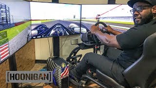 HOONIGAN DT 210 Assetto Corsa on Fanatec Racing Simulator  Hoonigan Lap Battle [upl. by Trebreh]