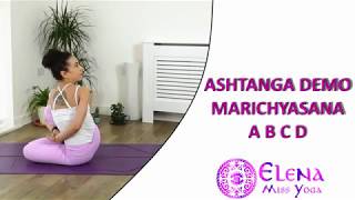 ASHTANGA DEMO MARICHYASANA A B C D [upl. by Nevi]