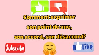 classehafidaafer comment exprimer son point de vue 👍👎 كيف أعبر عن رأيي بالفرنسية؟ [upl. by Manton]