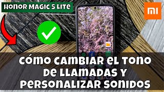 Cómo cambiar el tono de llamadas y personalizar sonidos en Honor Magic 5 Lite [upl. by Marcelle]