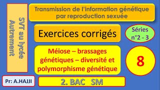 Exercices résolus sur la méiose et les brassages génétiques 2 [upl. by Gnahk164]