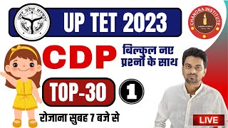 UPTET EXAM 2023  CDP  TOP30 01  uptet cdp chandra institute  uptet cdp practice set 2023 [upl. by Sommers]