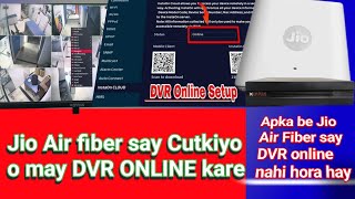 Jio Air Fiber say CP plus DVR ONLINE kare [upl. by Ellehsal]