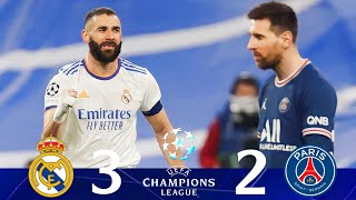 Real Madrid vs PSG 32  round of 16 Champions League 2022 Extended Goals amp Highlights [upl. by Leal]