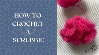 Quick Crochet Project How to Crochet a Scrubbie with Nylon Yarn [upl. by Erland]