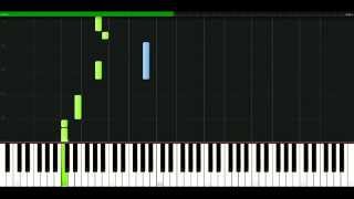 REM  Man on the moon Piano Tutorial Synthesia  passkeypiano [upl. by Shetrit]