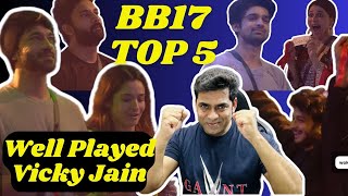 Bigg Boss 17 Top 5 Vicky Well Played Munawar Vs Abhishek Top2  Ankita VS Mannara Lucky Arun [upl. by Nitsraek538]