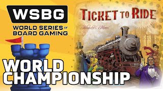 Ticket to Ride World Championship  World Series of Board Gaming 2024 [upl. by Stanway587]