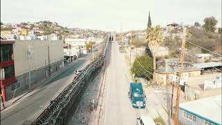 nogales arizona border wallgot new razor wire [upl. by Ynad654]