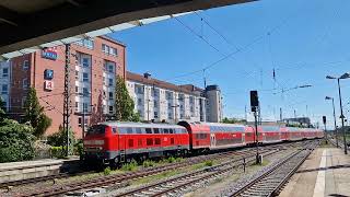 Einfahrt des Regionalexpress 4859 am 14052024 in Regensburg Hbf [upl. by Norrabal]