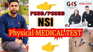 All information about NSI physical medical test G4S hiring staff PSBDPSCOD [upl. by Layman829]