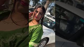 Girl in Green SatinSilk Dancing with Punjabi Song [upl. by Catharina]