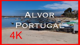 Alvor Portugal  walk with us through Alvor a seaside resort and fishing village in the Algarve [upl. by Nyral]