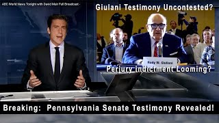 Breaking Explosive Pennsylvania Senate Testimony Revealed [upl. by Barsky742]