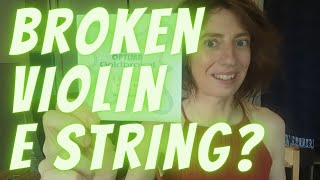 How to Change Broken Violin E String [upl. by Dibrin950]